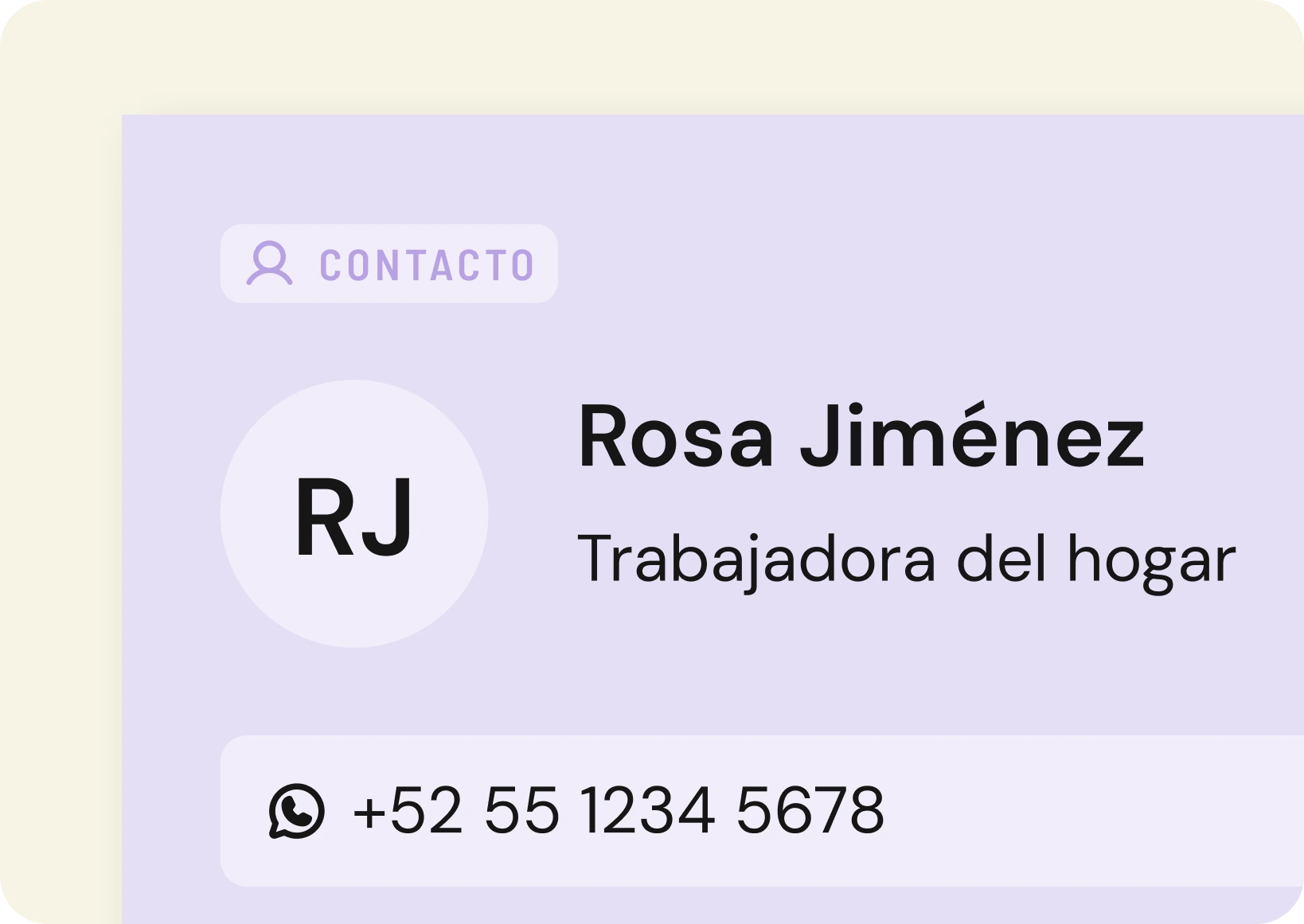 Contacto Rosa Jiménez en Laris